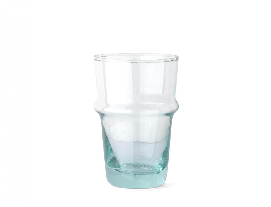 ARTIGIANATO VULCANO Lot De 6 Verres Marocains Beldi En Verre Recyclé - 300ml